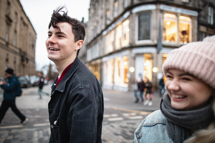 A couple on a date playing Treasure Hunt Manchester