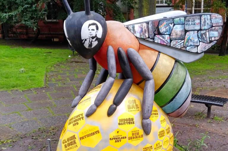 A Manchester Bee celebrating the city’s gay district